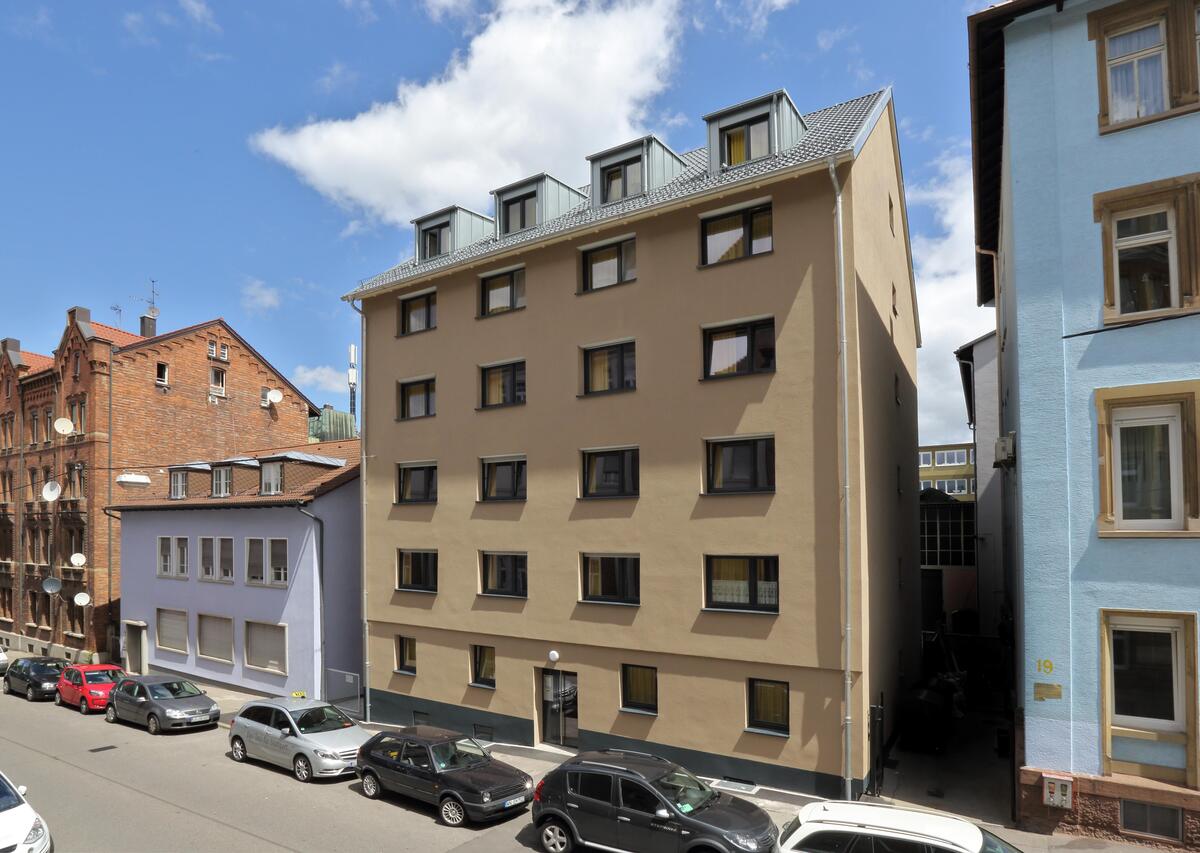 Exterior view of the dormitory at Rieckestraße