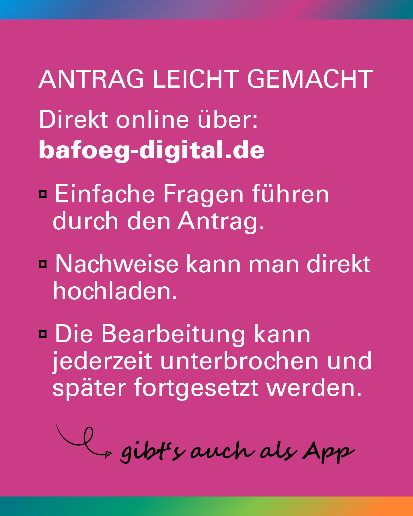 Umfrage: Antrag über bafoeg-digital.de