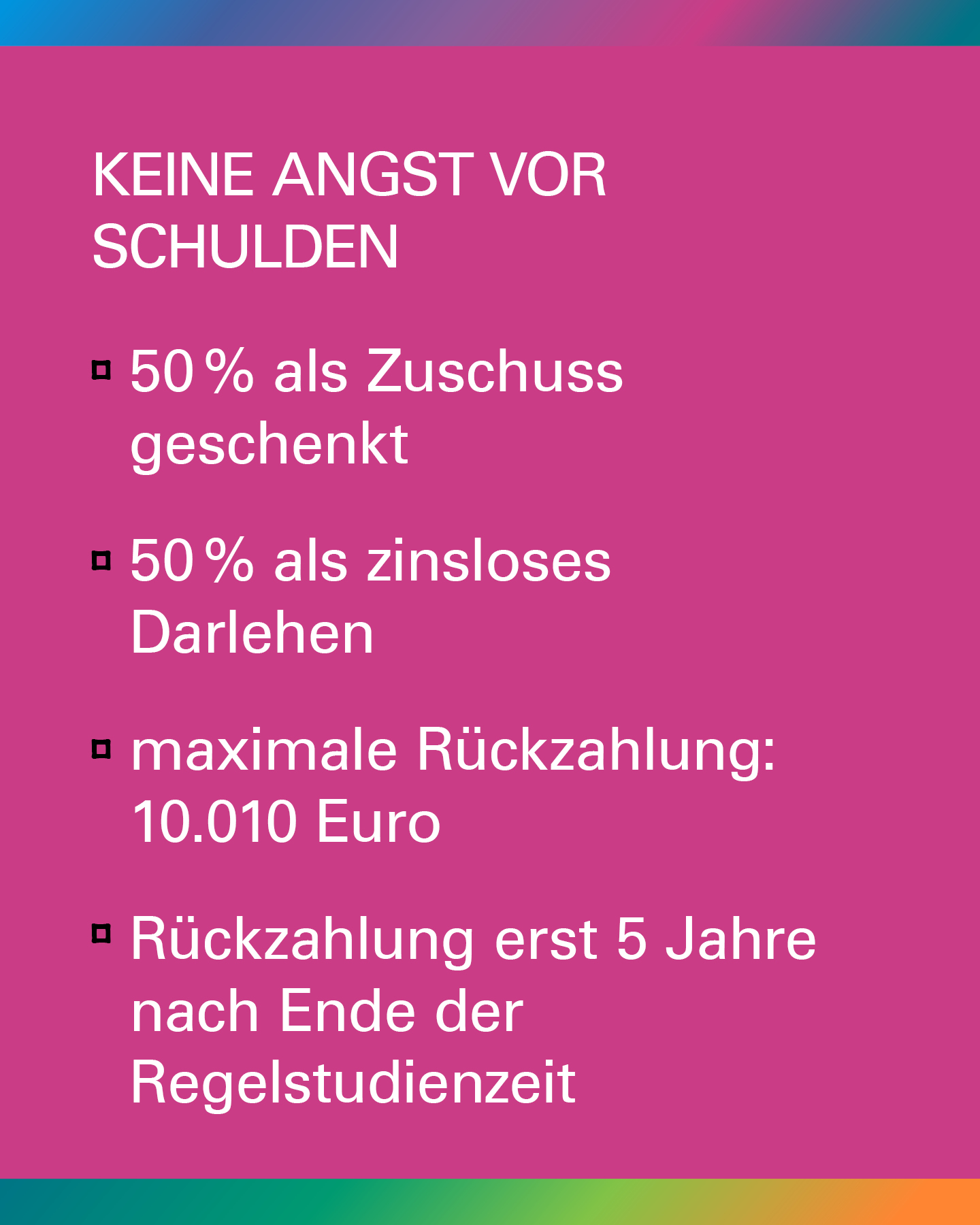 Umfrage: Keine Angst vor Schulden