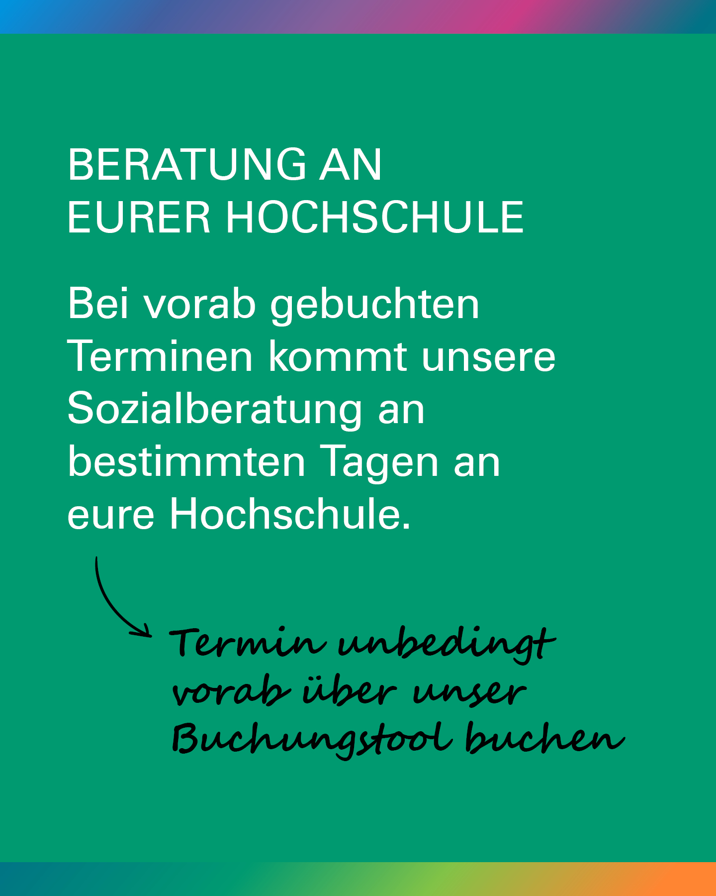 Umfrage: Beratungen an eurer Hochschule