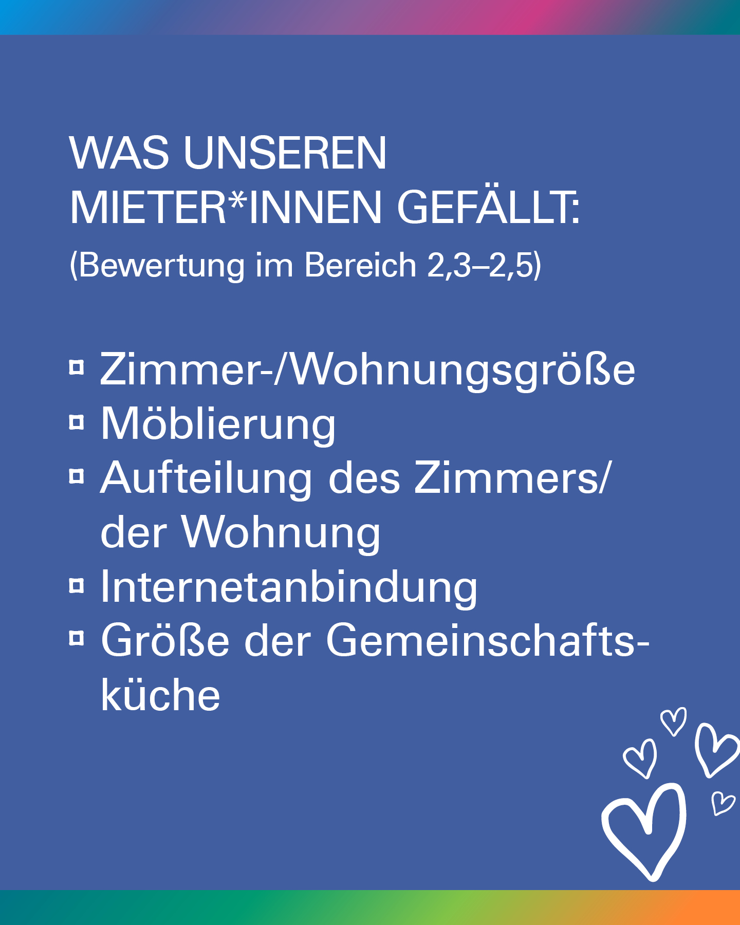Umfrage: Positive Bewertungen