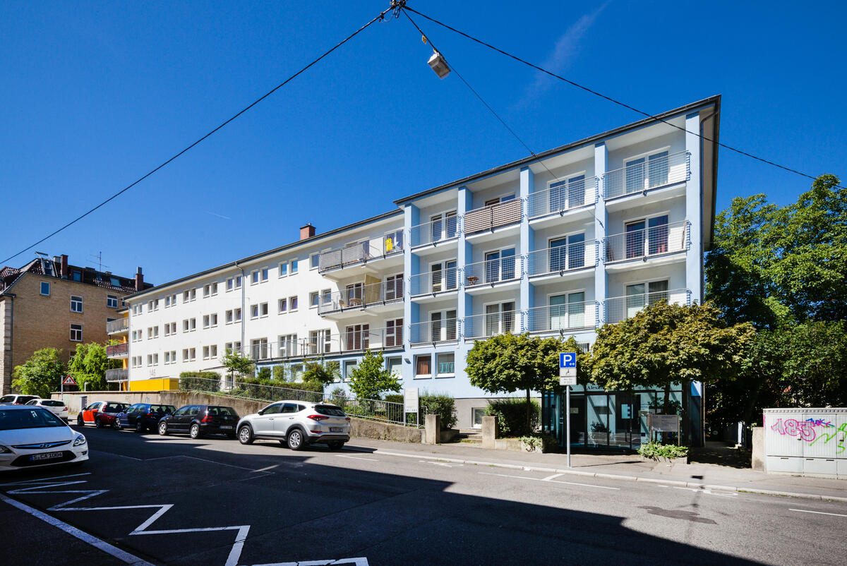 Exterior view of the dormitory in Alexanderstraße