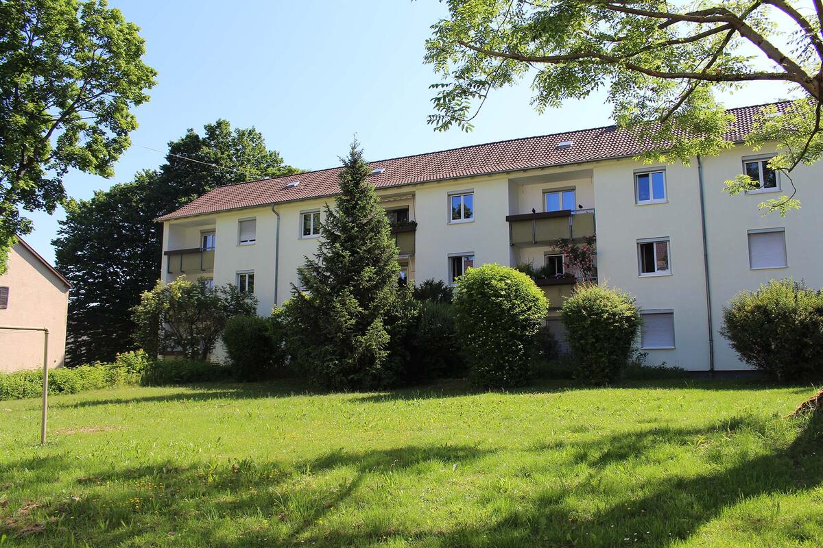Außenansicht der Wohnanlage Stuttgart-Rot