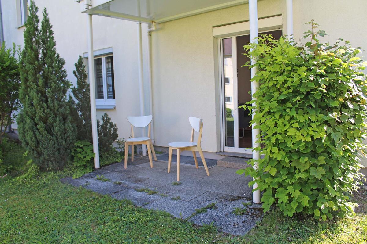 Terrasse im Wohnareal in Stuttgart Rot