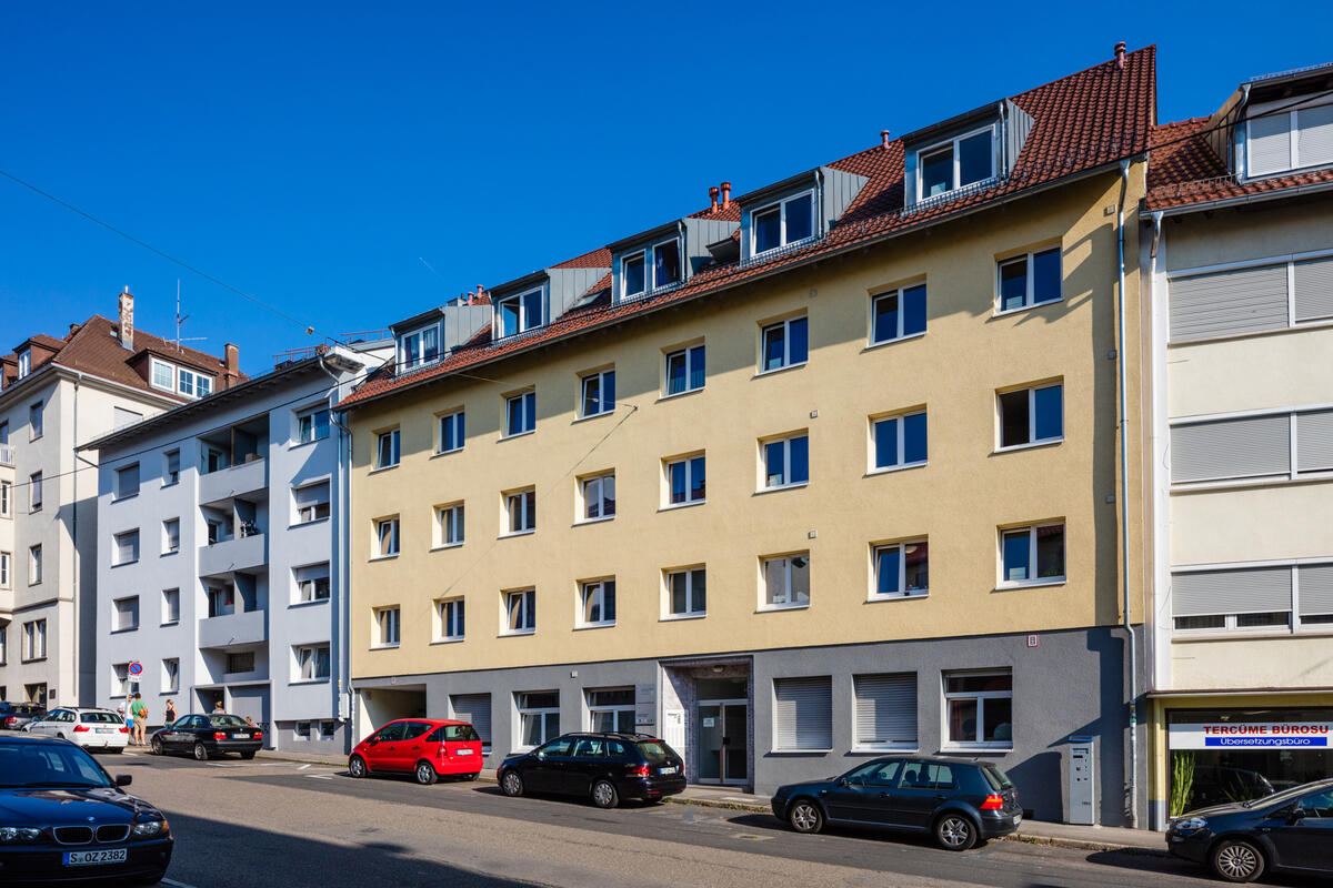 Außenansicht des Wohnheimes in der Landhausstraße