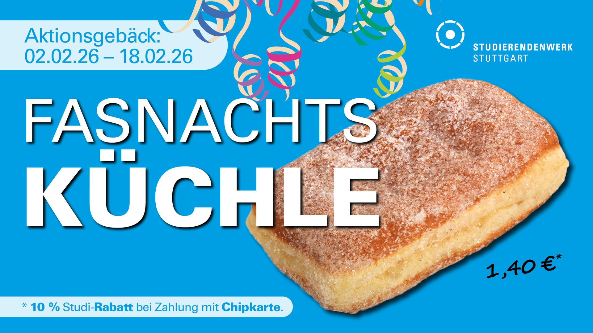 Fasnachtsküchle für 1,40 Euro