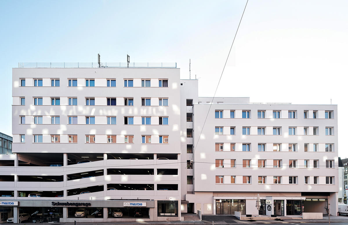 Exterior view of the dormitory at Heilmannstraße 3