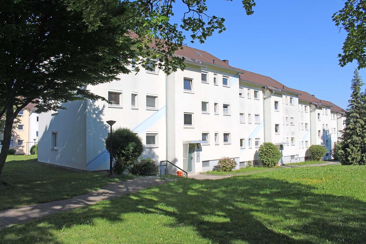 Außenansicht des Wohnareals in Stuttgart Rot
