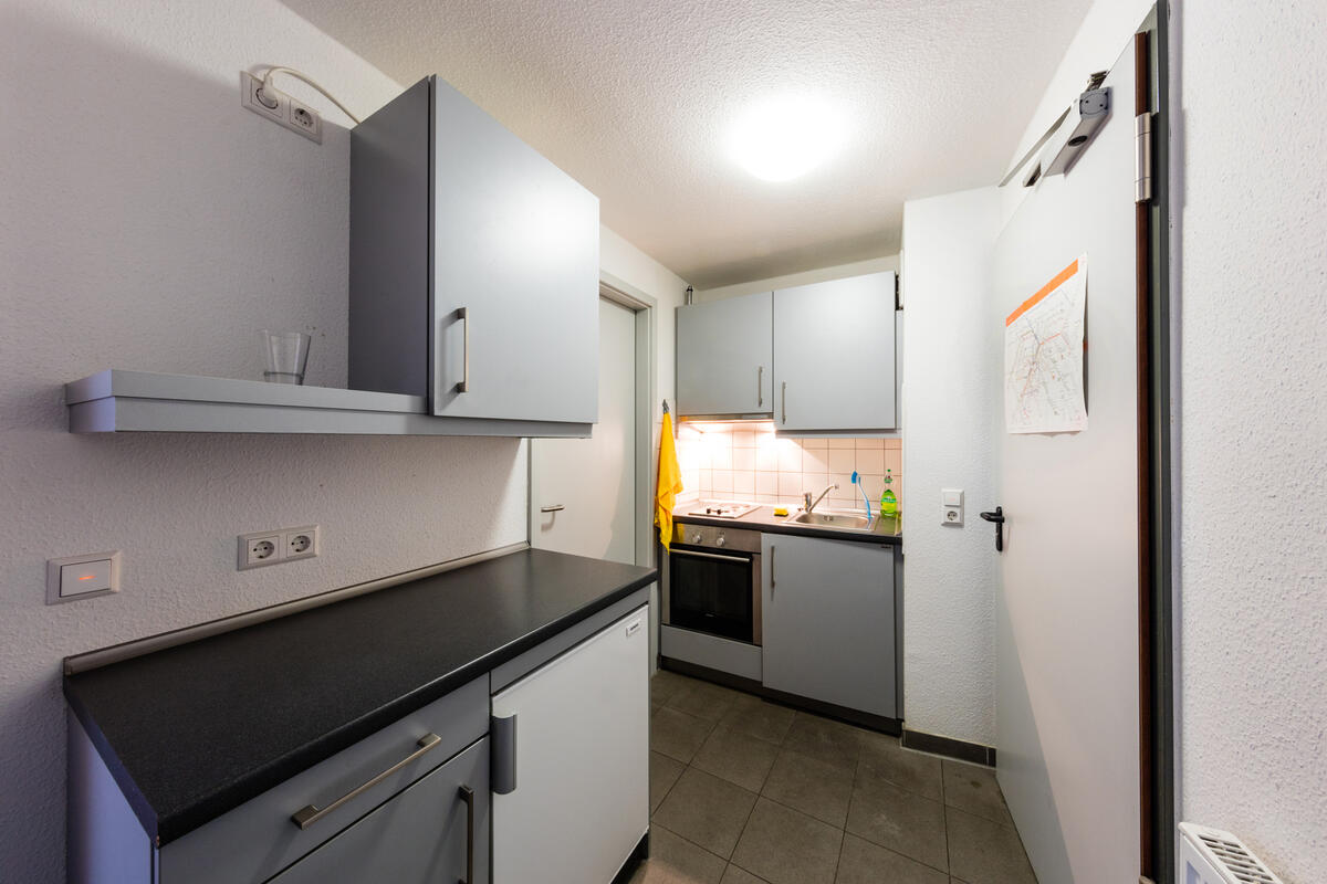 Countertop in the kitchen in the residential complex at Filderbahnplatz