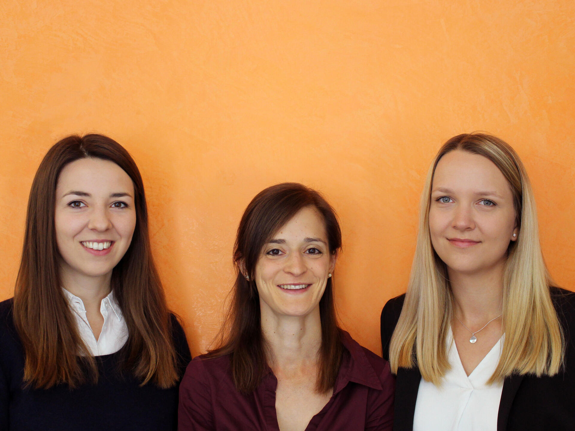 Portraits of Isabel Meier, Verena Walker and Lisa Rosenlöcher, Team Recruiting