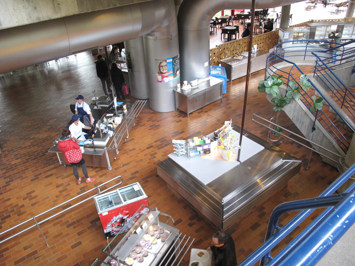 Interior view of the Canteen in Flandernstraße, Esslingen, from above