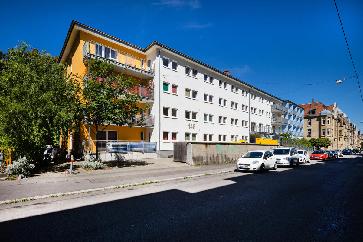 Exterior view of the dormitory in Alexanderstraße